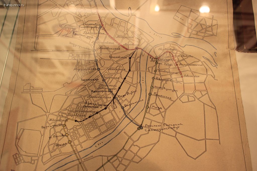 Схема метро из музея метрополитена