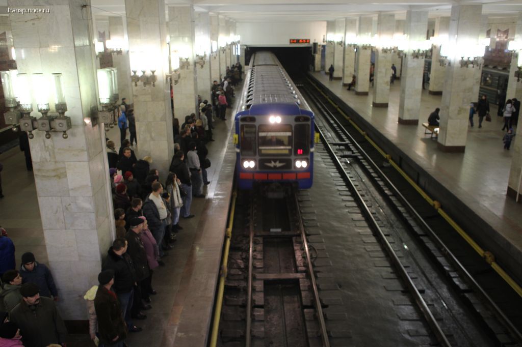 Поезд на ст. Московская