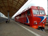 Тепловоз ТЭП70БС с поездом "Стриж"